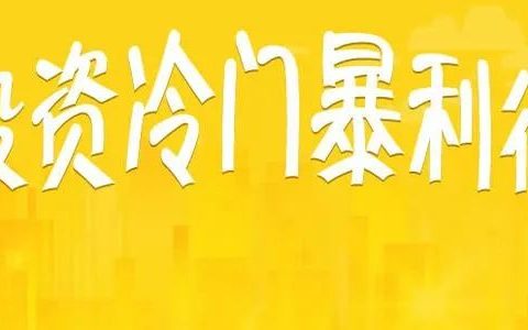 2020年暴力赚钱生意怎么找？告诉你几个冷门项目